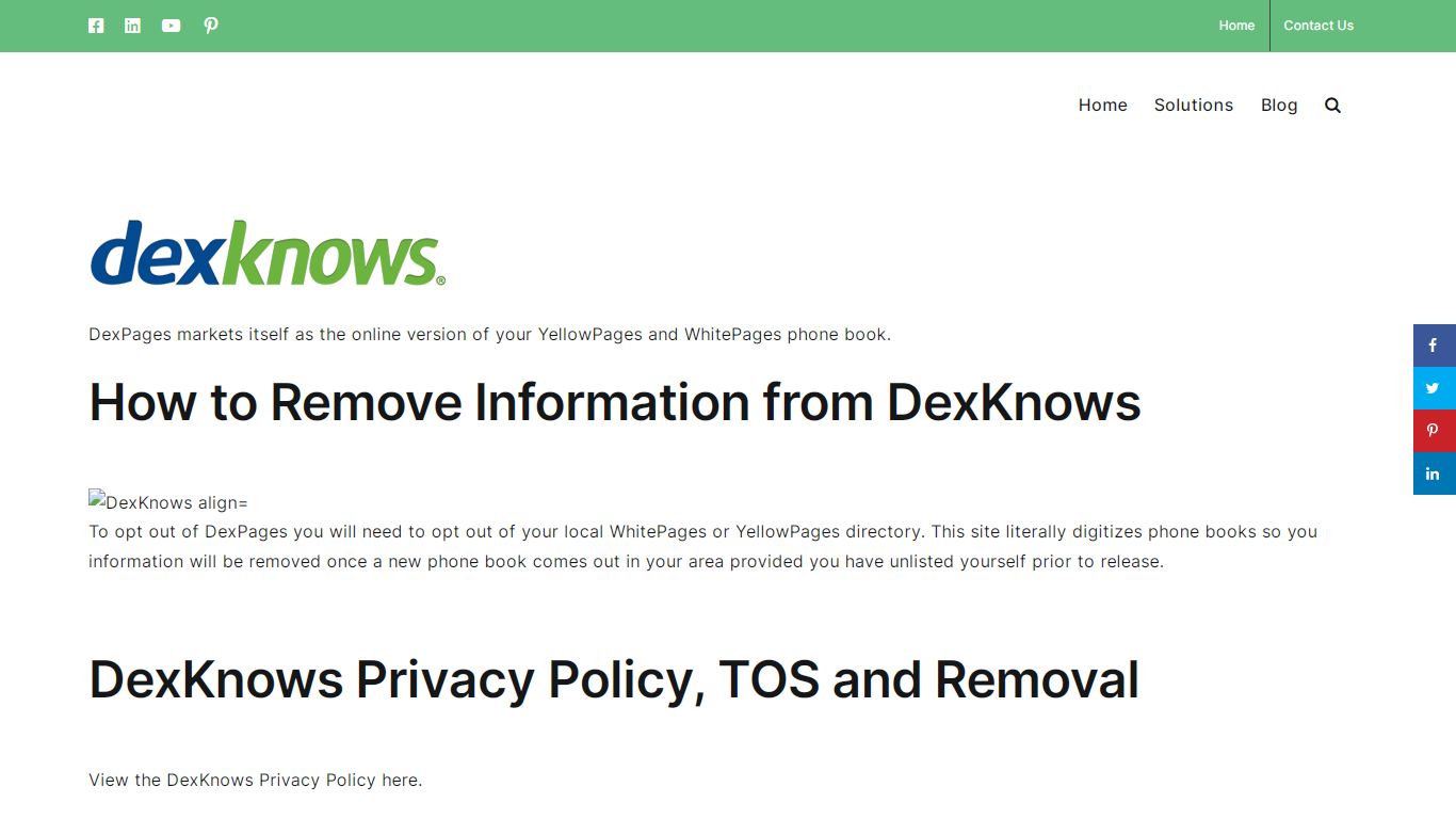 How to Remove DexKnows Information